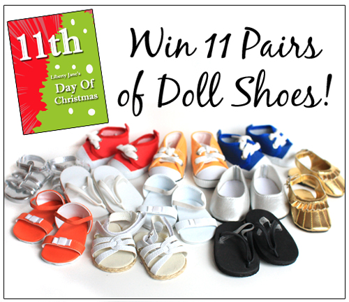 Day 11 Doll Shoes Giveaway